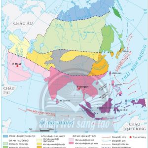 bản đồ khí hậu châu á