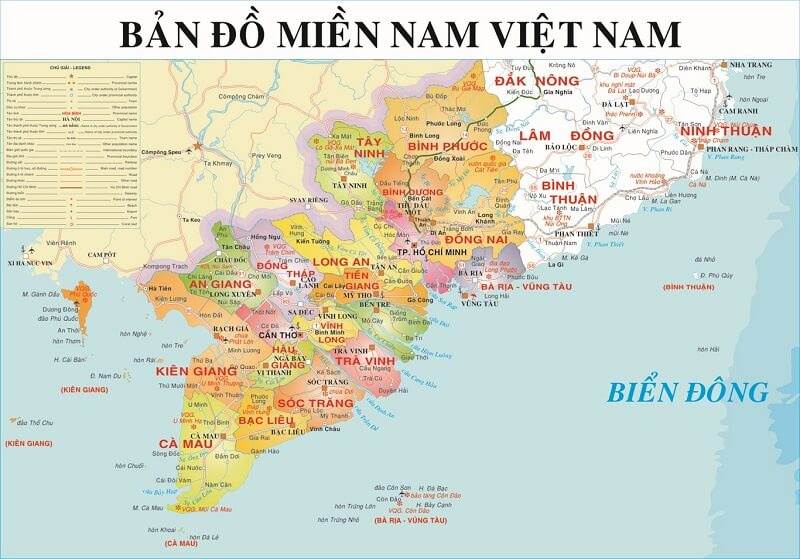 Bản đồ miền Nam