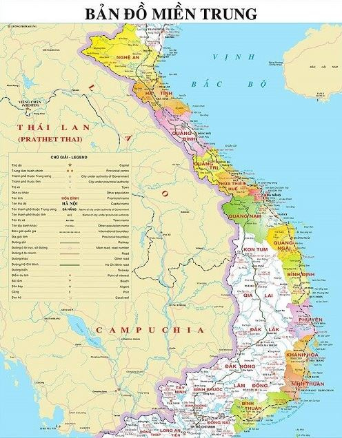 Bản đồ miền Trung