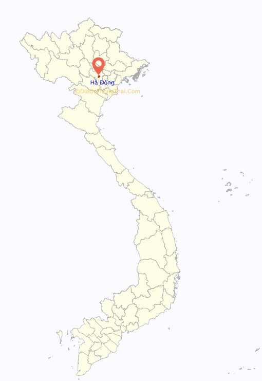 Vị trí địa lý quận Hà Đông trên bản đồ Hà Nội