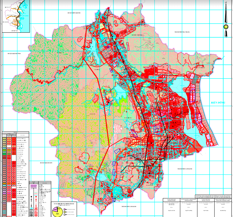 Bản đồ quy hoạch giao thông huyện Cam Lâm