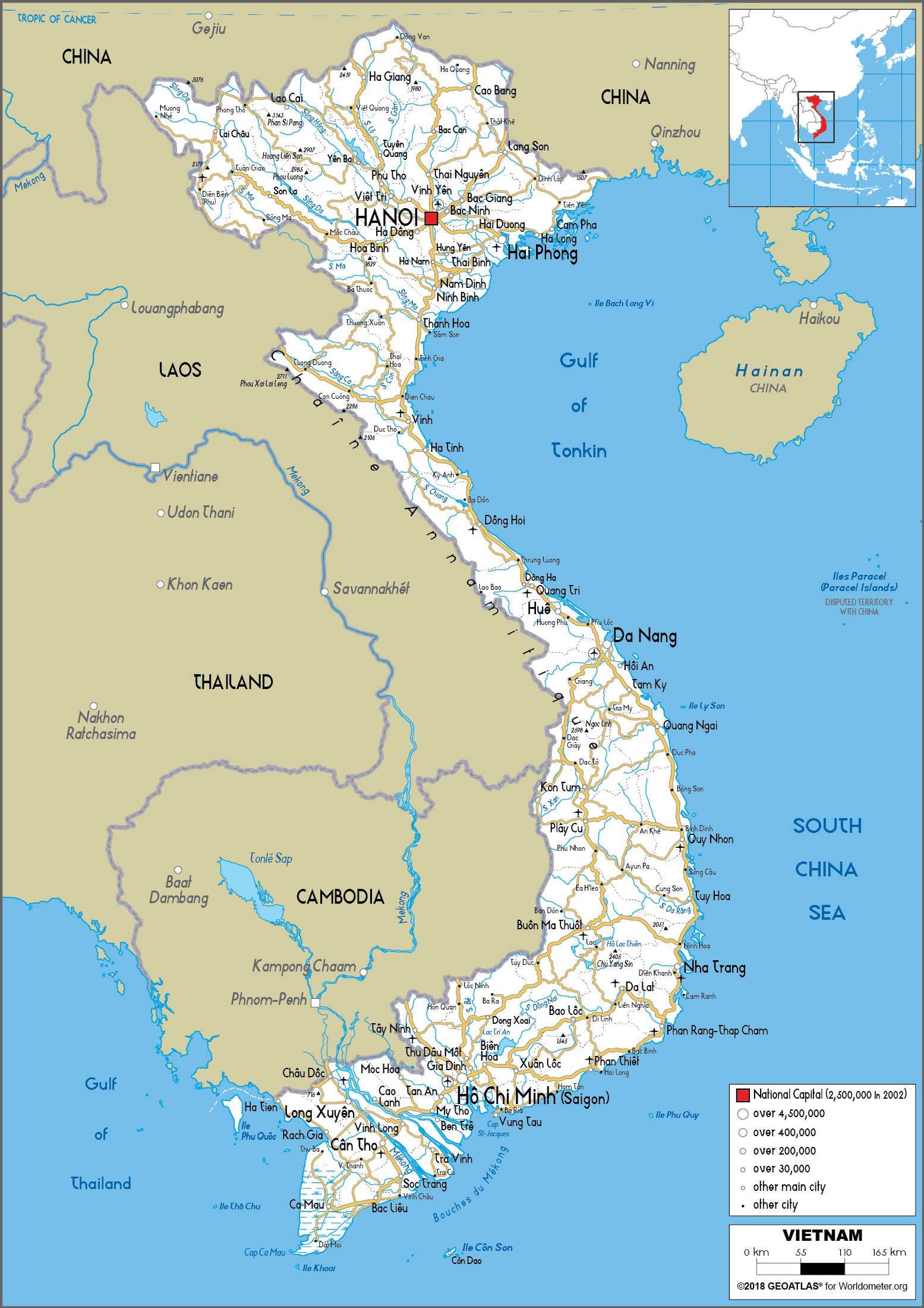 Bản đồ Việt Nam Phóng To