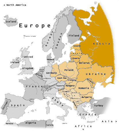 Bản Đồ Đông Âu