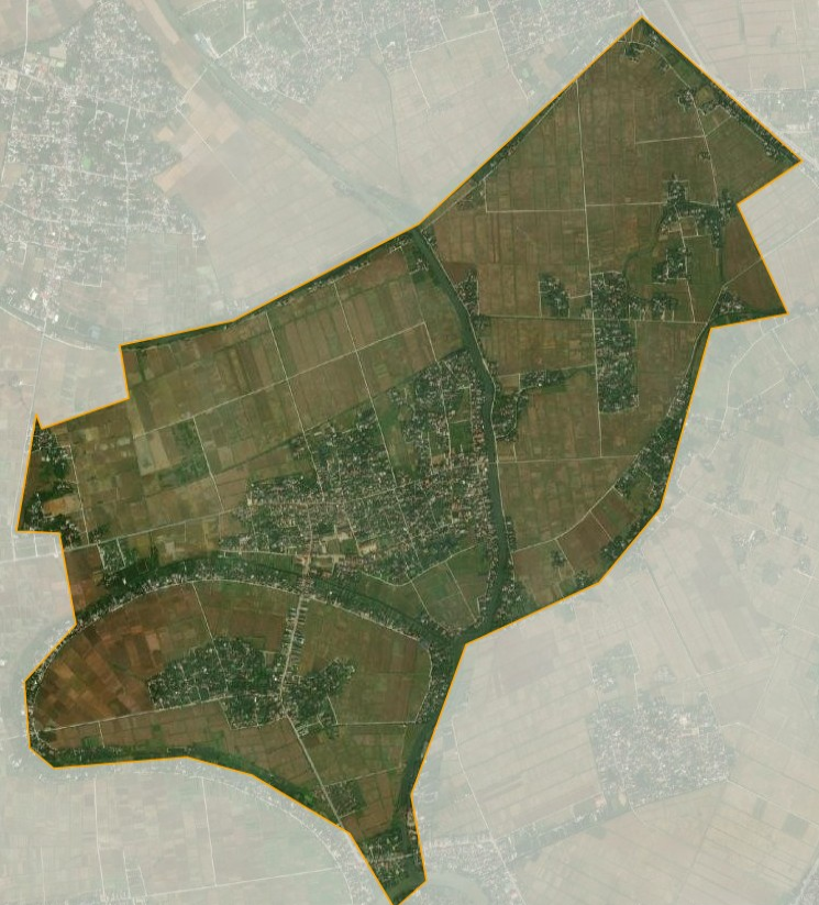 Bản đồ vệ tinh xã Liên Giang, huyện Đông Hưng