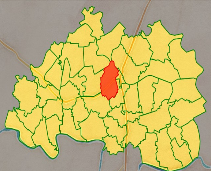 Bản đồ vị trí xã Nguyên Xá, huyện Đông Hưng