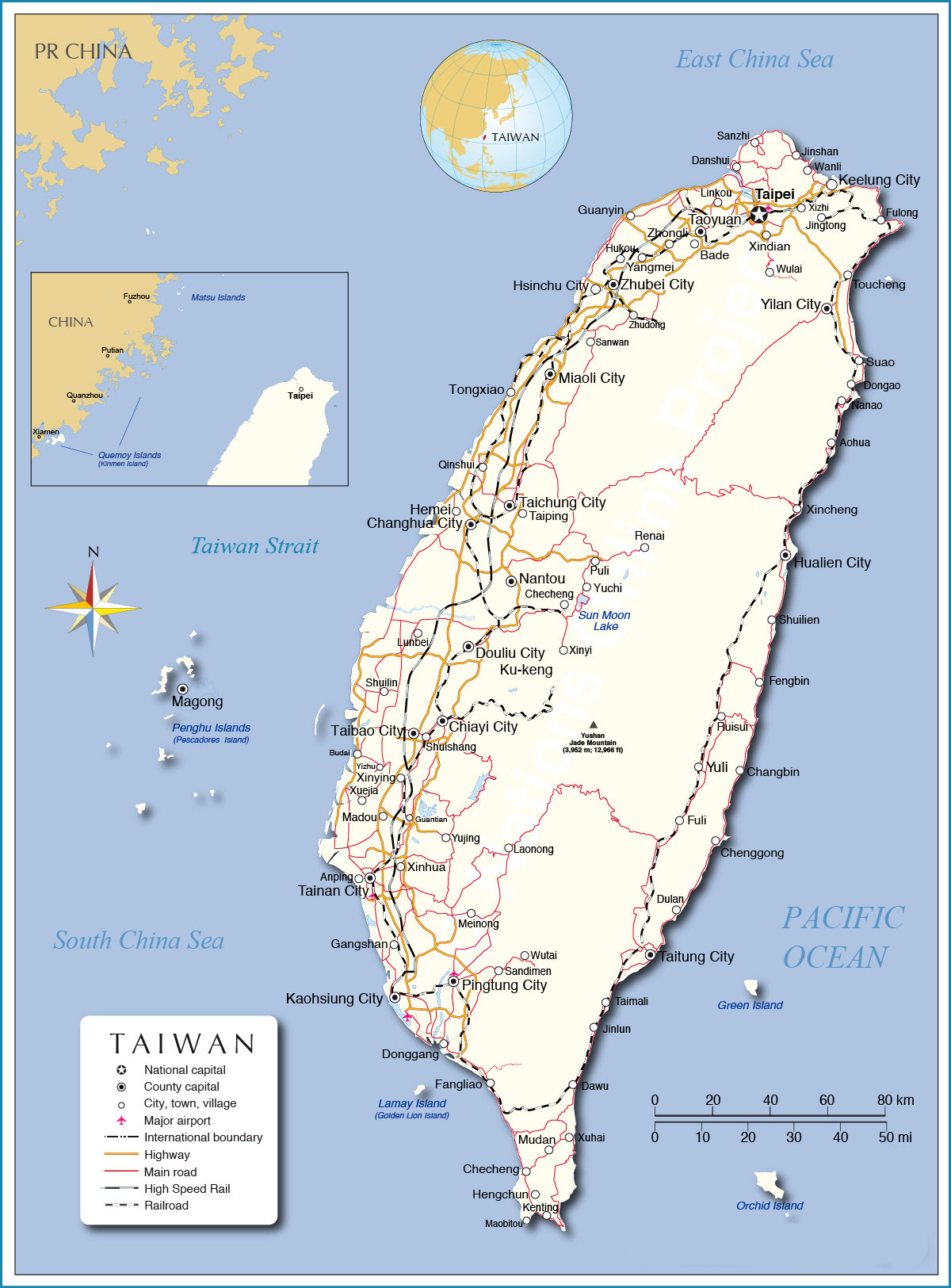 Bản đồ Đài Loan