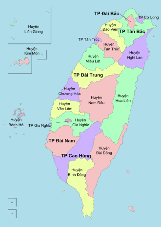 Bản đồ Đài Loan
