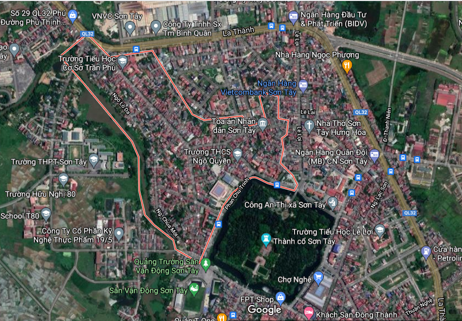 Bản đồ quy hoạch Phường Ngô Quyền Thị xã Sơn Tây- Ảnh 2