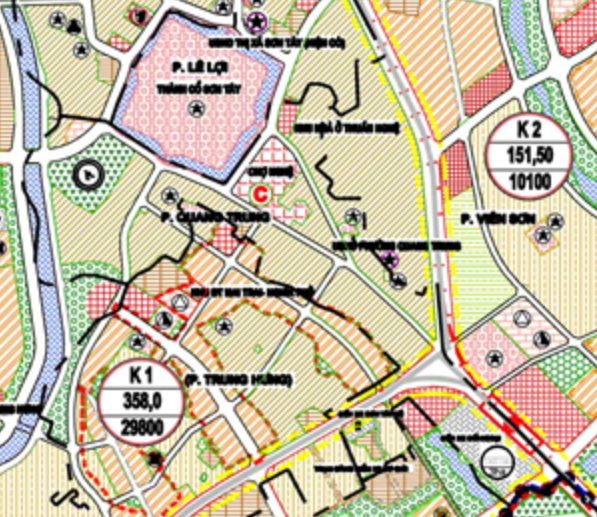 Bản đồ quy hoạch Phường Quang Trung Thị xã Sơn Tây - Ảnh 5