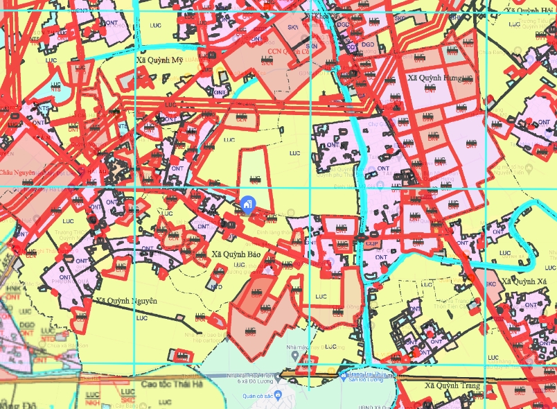 bản đồ quy hoạch xã Quỳnh Bảo huyện Quỳnh Phụ, Thái Bình
