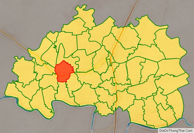 Bản đồ vị trí xã Chương Dương, huyện Đông Hưng