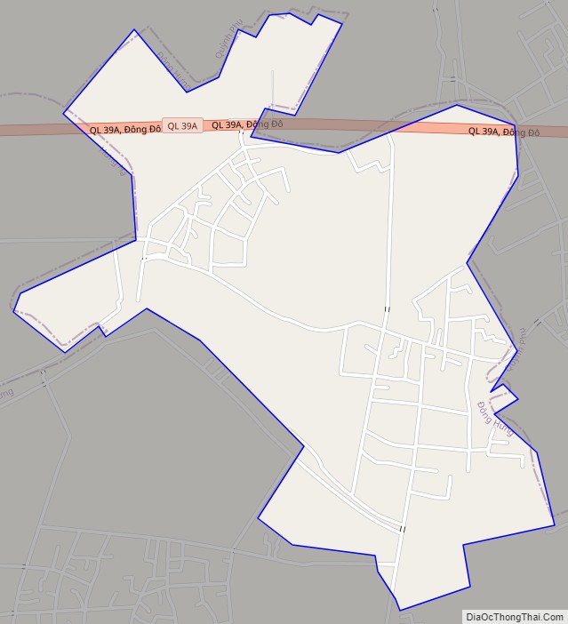 Bản đồ giao thông xã Đô Lương, huyện Đông Hưng, Thái Bình