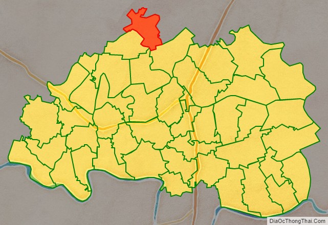 Bản đồ vị trí xã Đô Lương, Đông Hưng, Thái Bình