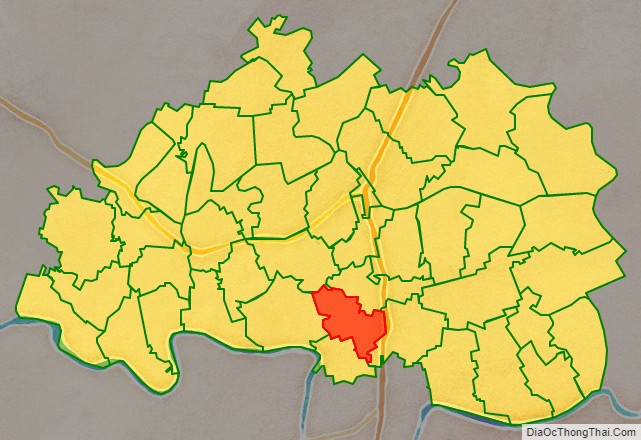 Bản đồ vị trí xã Đông Quang, huyện Đông Hưng