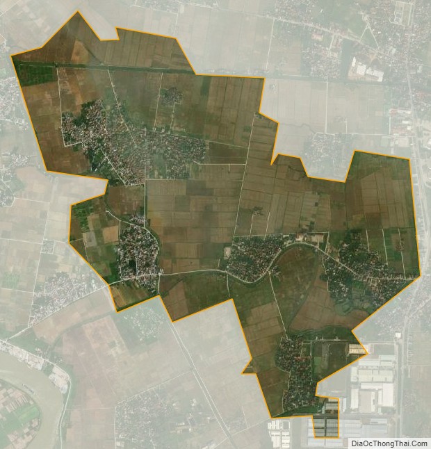 Bản đồ vệ tinh xã Đông Quang, huyện Đông Hưng