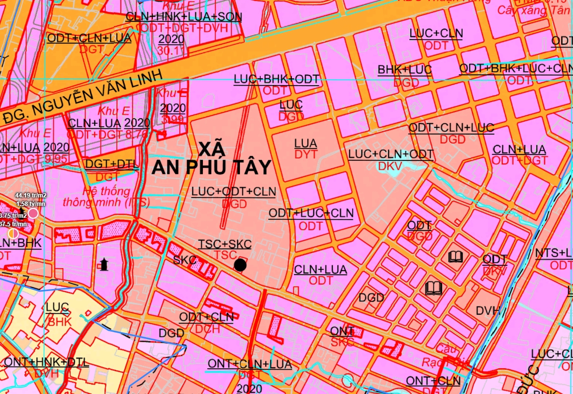 Bản đồ Xã An Phú Tây, Bình Chánh, Hồ Chí Minh