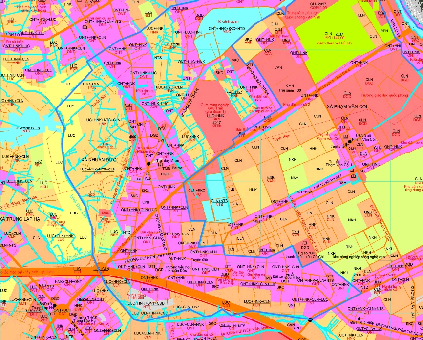 Bản đồ Xã Nhuận Đức, huyện Củ Chi, Hồ Chí Minh