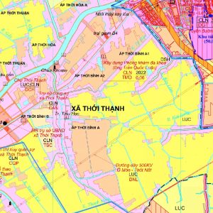Bản đồ Xã Thới Thạnh, huyện Thới Lai