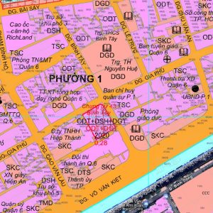 Bản đồ quy hoạch Phường 1, Quận 6