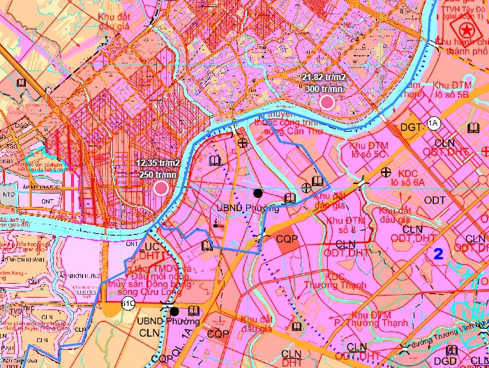 Bản đồ quy hoạch Phường Lê Bình, Quận Cái Răng, Cần Thơ