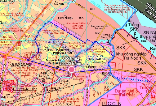 Bản đồ quy hoạch Phường Phước Thới, Quận Ô Môn, Cần Thơ