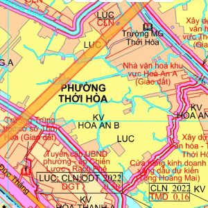 Bản đồ quy hoạch Phường Thới Hòa, Quận Ô Môn, Cần Thơ