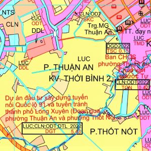 Bản đồ quy hoạch Phường Thuận An, Quận Thốt Nốt, Cần Thơ