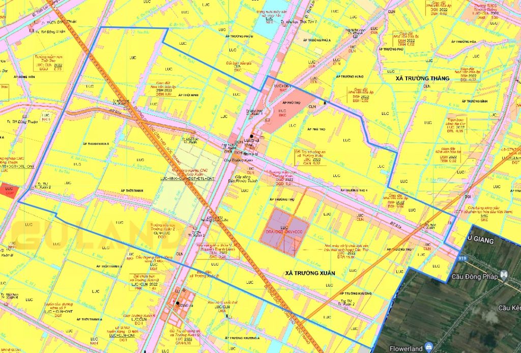 Bản đồ quy hoạch Xã Trường Xuân Thới Lai, Cần Thơ