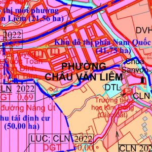 Bản đồ quy hoach phường Châu Văn Liêm, quận Ô Môn