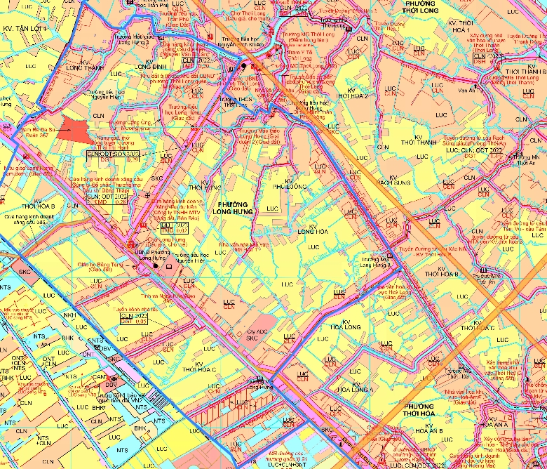 Bản đồ quy hoạch phường Long Hưng, quận Ô Môn