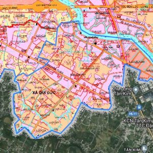 Bản đồ quy hoạch xã Quy Đức, Bình Chánh, Hồ Chí Minh