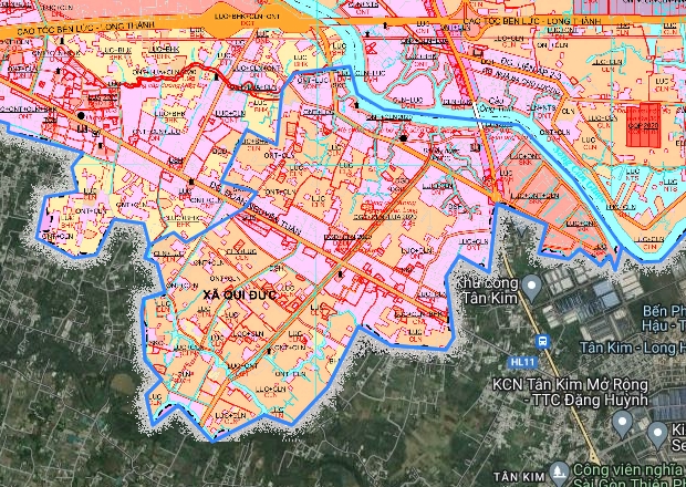 Bản đồ quy hoạch xã Quy Đức, Bình Chánh, Hồ Chí Minh