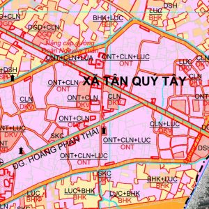 Bản đồ quy hoạch xã Tân Quý Tây, Bình Chánh, Tp Hồ Chí Minh