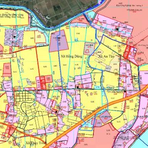 Bản đồ quy hoạch xã Thụy Dũng huyện Thái Thụy, Thái Bình