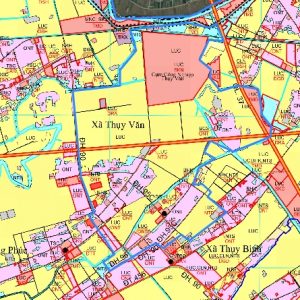 Bản đồ quy hoạch xã Thụy Văn huyện Thái Thụy, Thái Bình