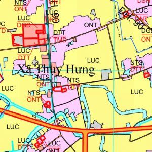 Bản đồ quy hoạch xã Thụy hưng huyện Thái Thụy, Thái Bình