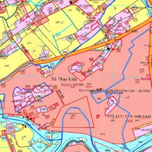 Bản đồ quy hoạch xã Thụy liên huyện Thái Thụy, Thái Bình