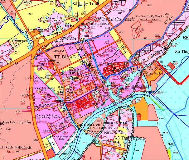 Bản đồ quy hoạch xã Thụy lương huyện Thái Thụy, Thái Bình