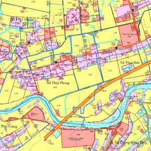 Bản đồ quy hoạch xã Thụy phong huyện Thái Thụy, Thái Bình