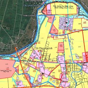Bản đồ quy hoạch xã Thụy quỳnh huyện Thái Thụy, Thái Bình