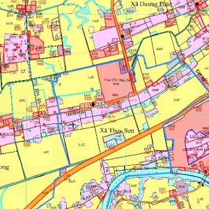 Bản đồ quy hoạch xã Thụy sơn huyện Thái Thụy, Thái Bình