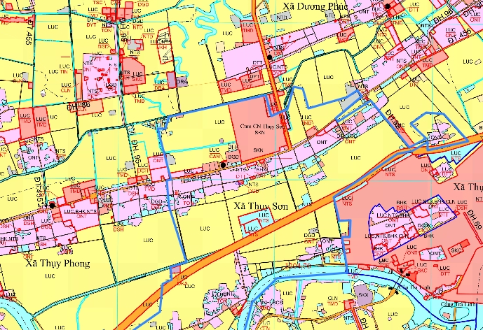 Bản đồ quy hoạch xã Thụy sơn huyện Thái Thụy, Thái Bình