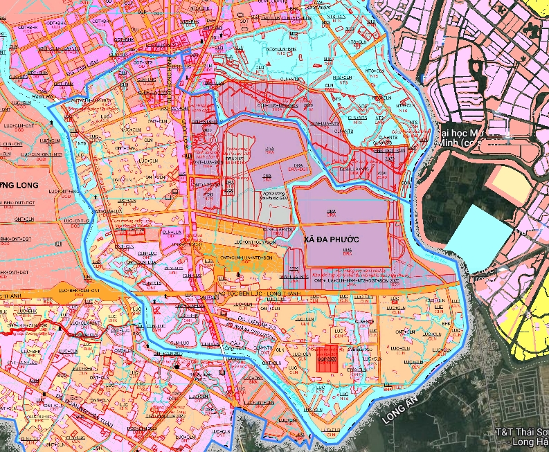Bản đồ quy hoạch xã đa phước, huyện Bình Chánh 