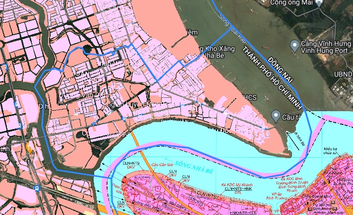 Bản đồ quy hoạch xã phú xuân, Nhà Bè, Hồ Chí Minh