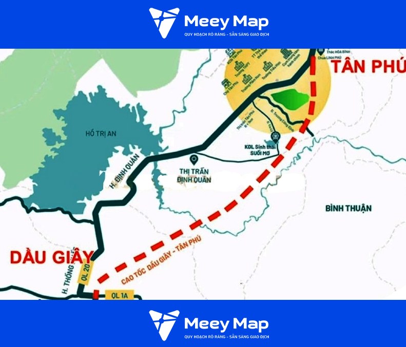 Khám phá bản đồ đường cao tốc Dầu Giây - Tân Phú Chi Tiết 3 Du an cao toc Dau Giay – Tan Phu