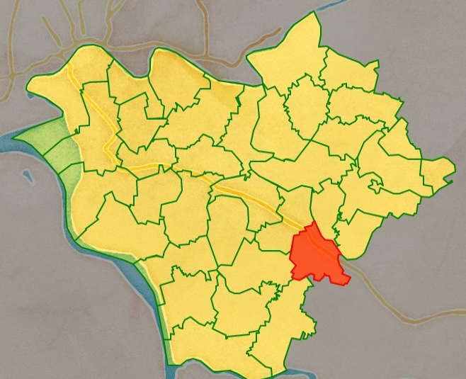 Bản đồ vị trí xã Hồng Lĩnh, huyện Hưng Hà