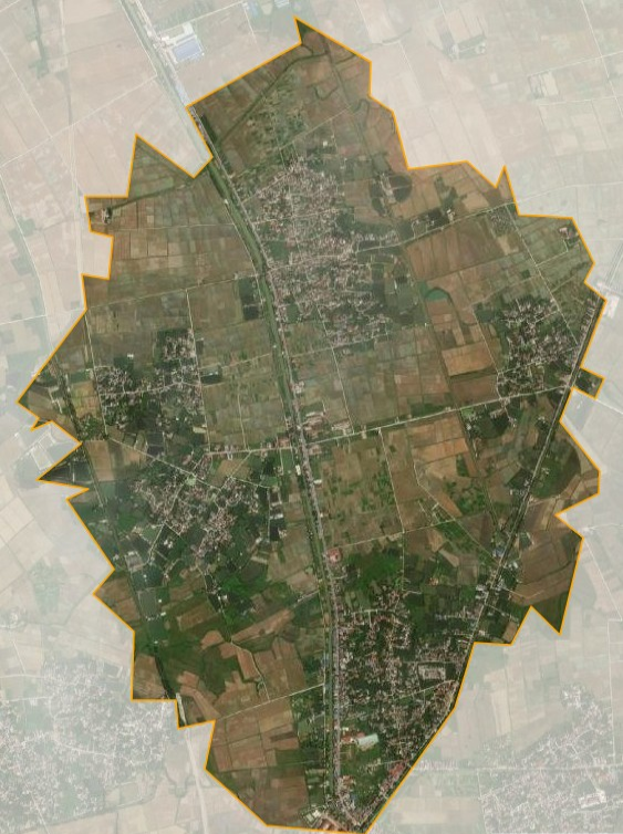 Bản đồ vệ tinh xã Hùng Dũng, huyện Hưng Hà