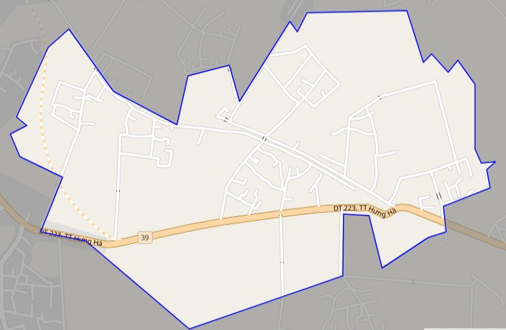 Bản đồ giao thông xã Liên Hiệp, huyện Hưng Hà