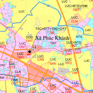Bản đồ quy hoạch xã Phúc Khánh huyện Hưng Hà
