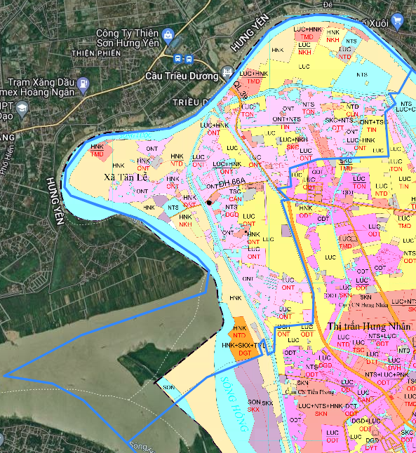 Bản đồ quy hoạch xã Tân Lễ huyện Hưng Hà